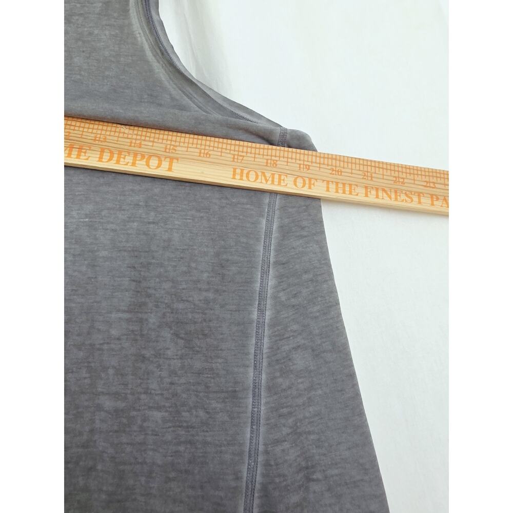Lululemon Tank Size 6 Gray All Tied Up Split Back - Picture 4 of 6